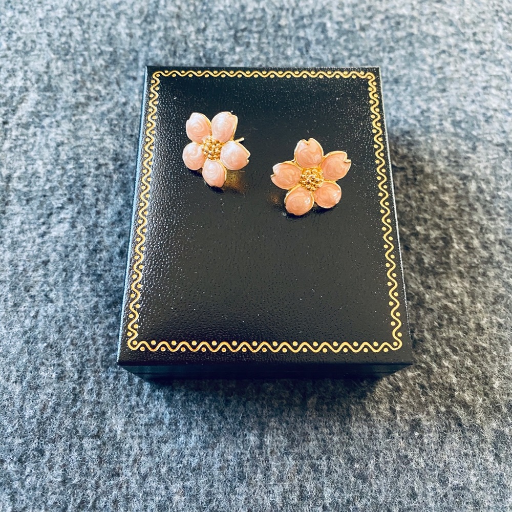 Sakura Stud Earrings with Box